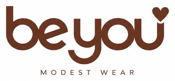 Be You Modest Wear new brown wordmark